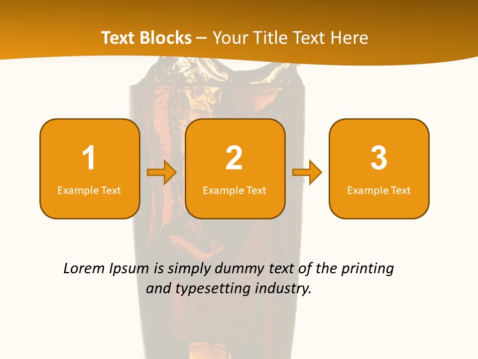Reflection Liquid Beverage PowerPoint Template