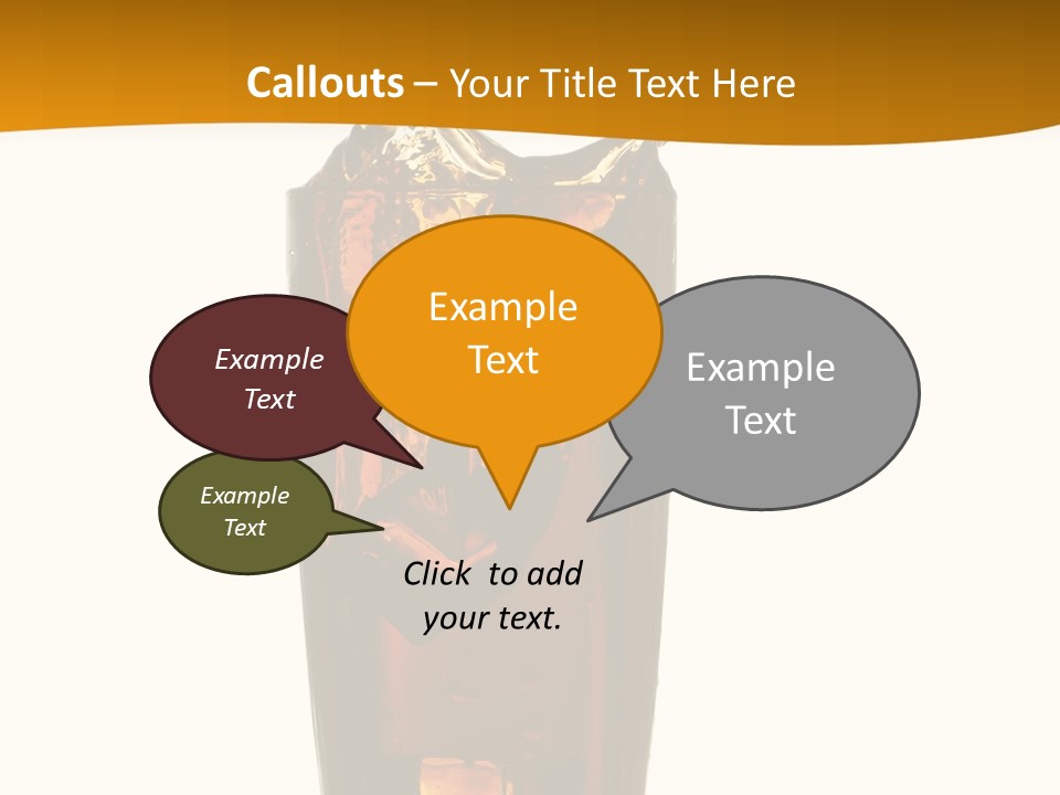 Reflection Liquid Beverage PowerPoint Template