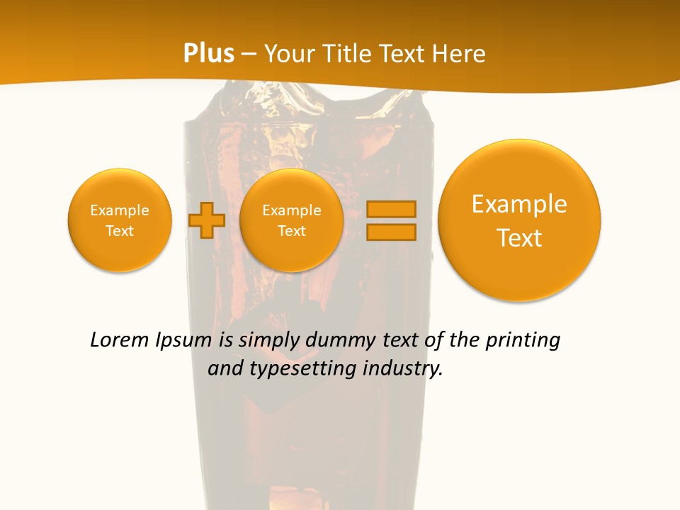 Reflection Liquid Beverage PowerPoint Template