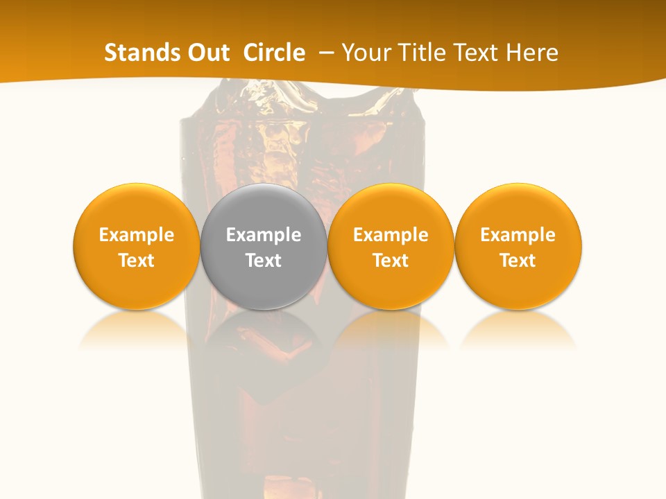 Reflection Liquid Beverage PowerPoint Template