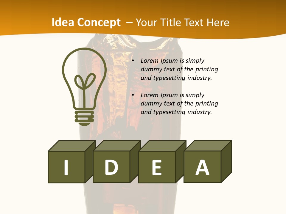 Reflection Liquid Beverage PowerPoint Template