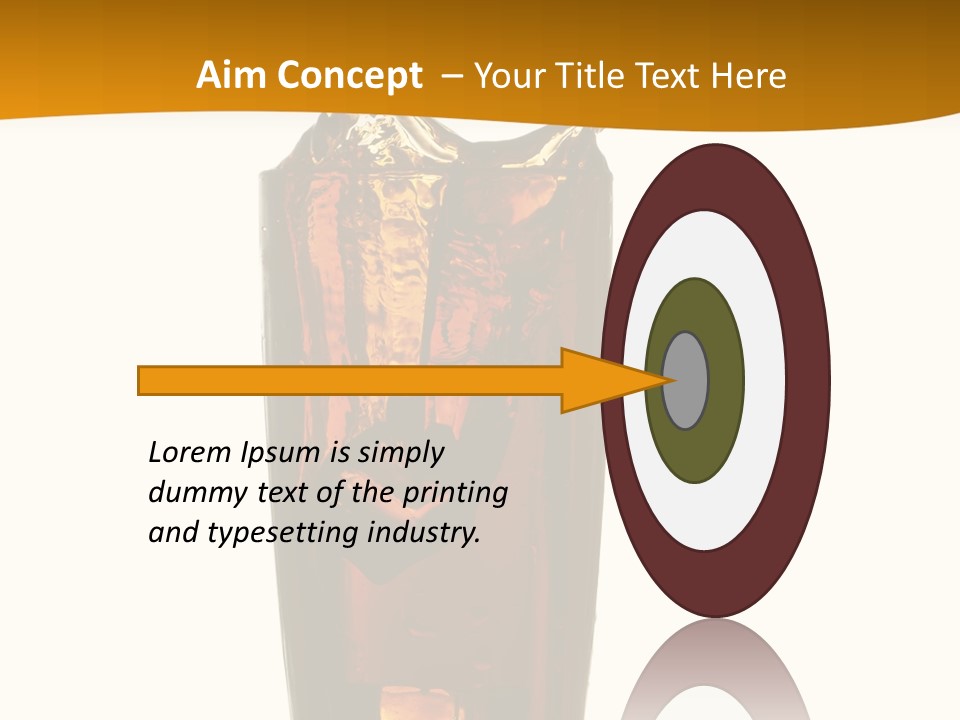 Reflection Liquid Beverage PowerPoint Template