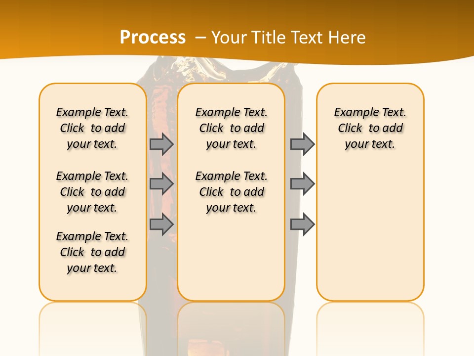 Reflection Liquid Beverage PowerPoint Template