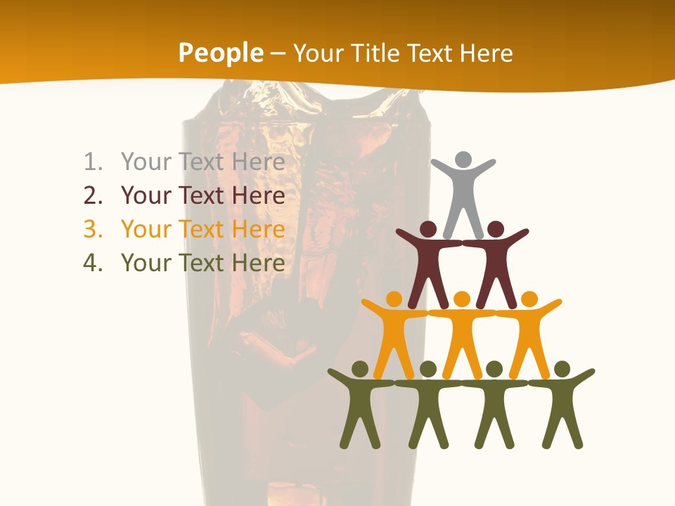 Reflection Liquid Beverage PowerPoint Template