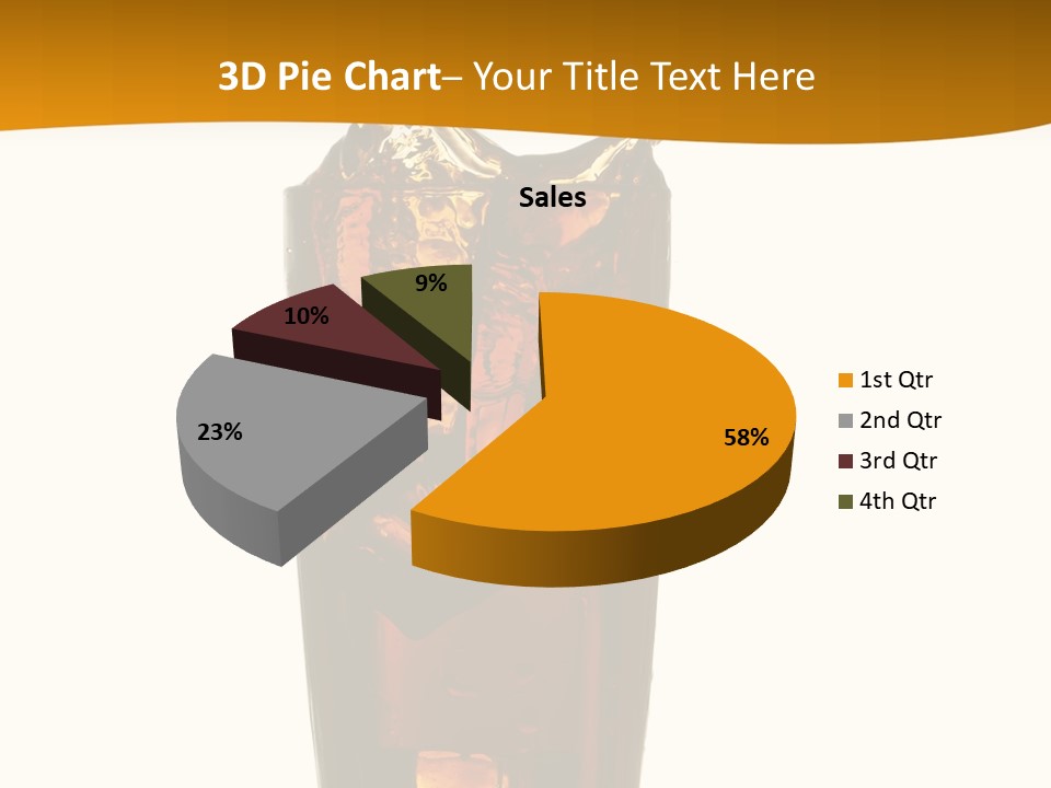 Reflection Liquid Beverage PowerPoint Template