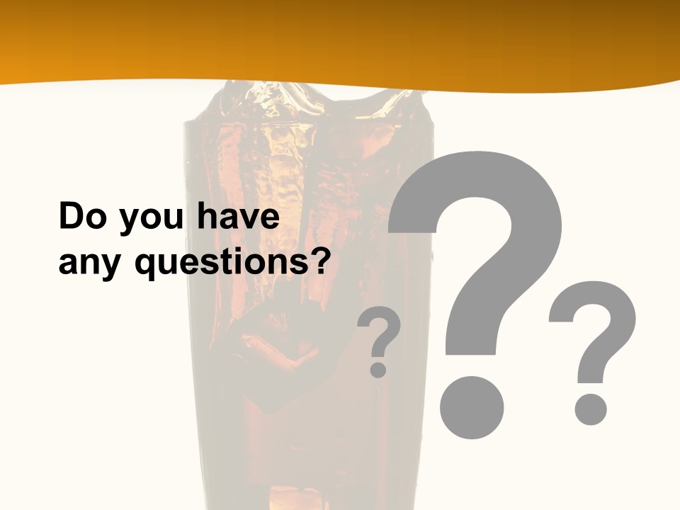 Reflection Liquid Beverage PowerPoint Template