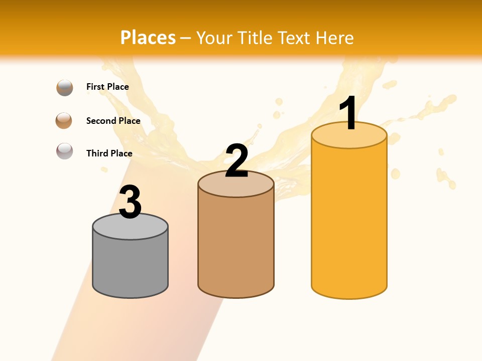 Orange Juice Isolated PowerPoint Template