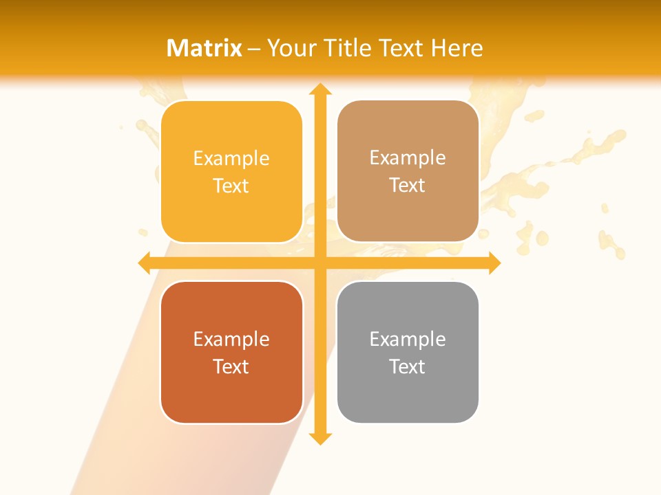Orange Juice Isolated PowerPoint Template
