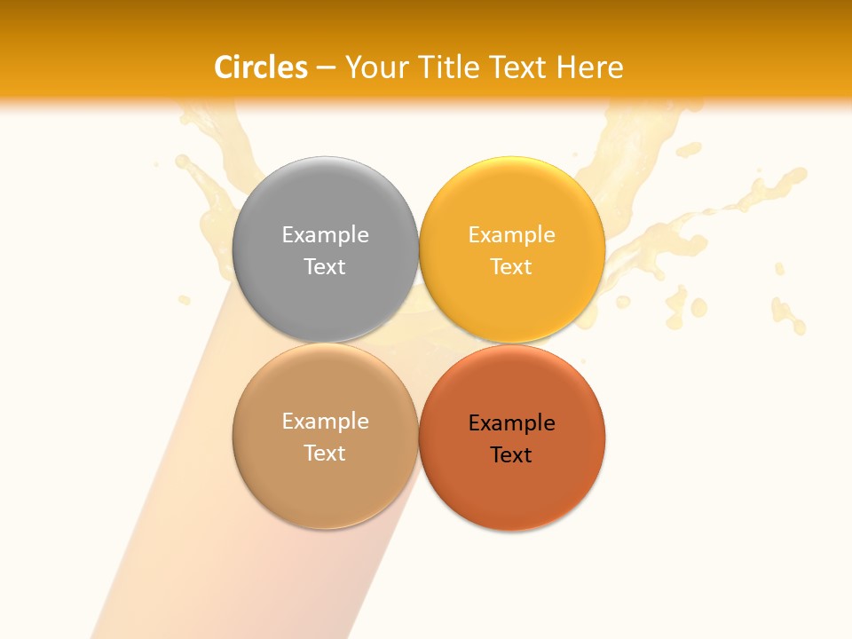 Orange Juice Isolated PowerPoint Template