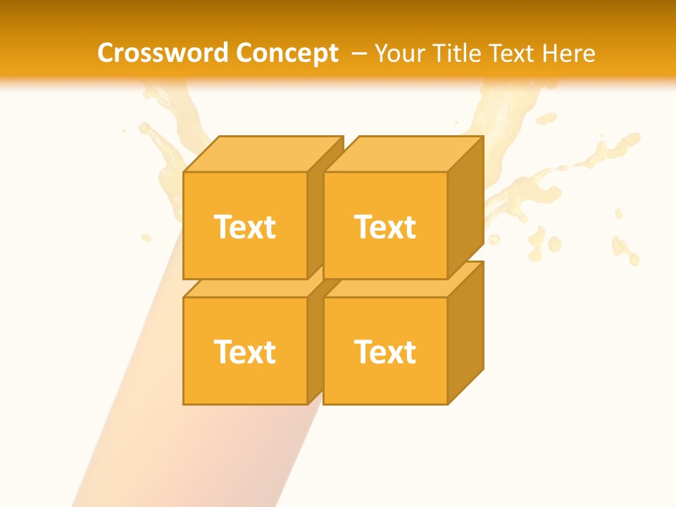 Orange Juice Isolated PowerPoint Template