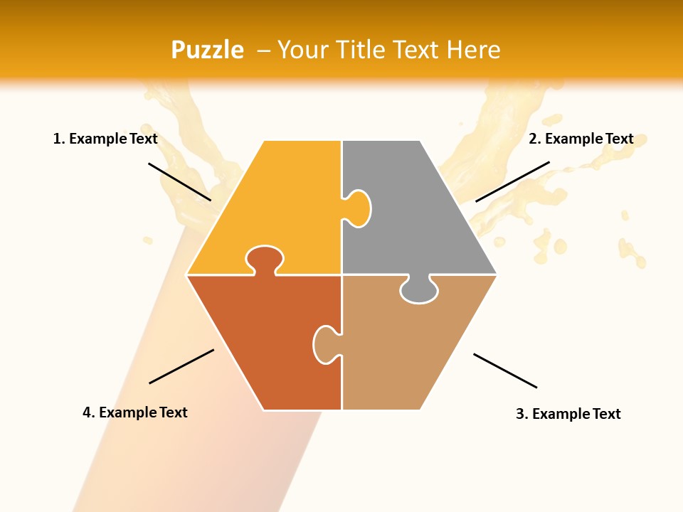 Orange Juice Isolated PowerPoint Template