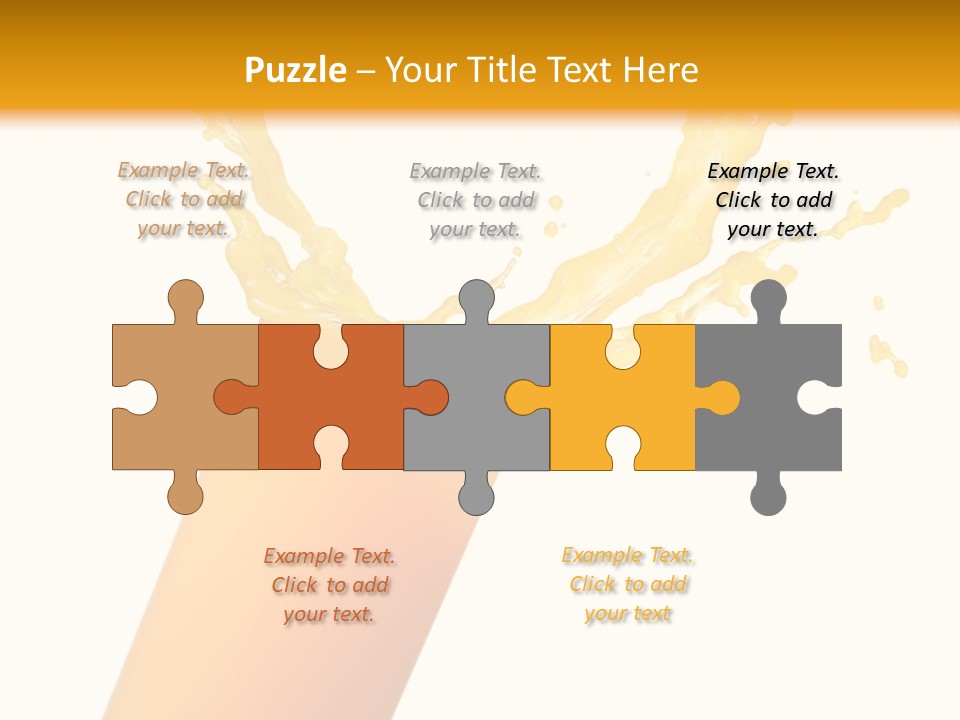 Orange Juice Isolated PowerPoint Template