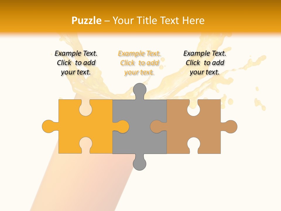 Orange Juice Isolated PowerPoint Template