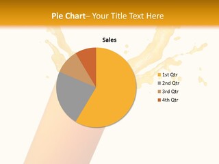 Orange Juice Isolated PowerPoint Template