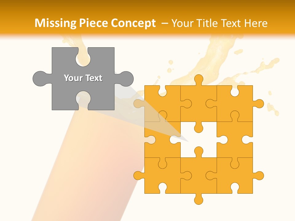 Orange Juice Isolated PowerPoint Template