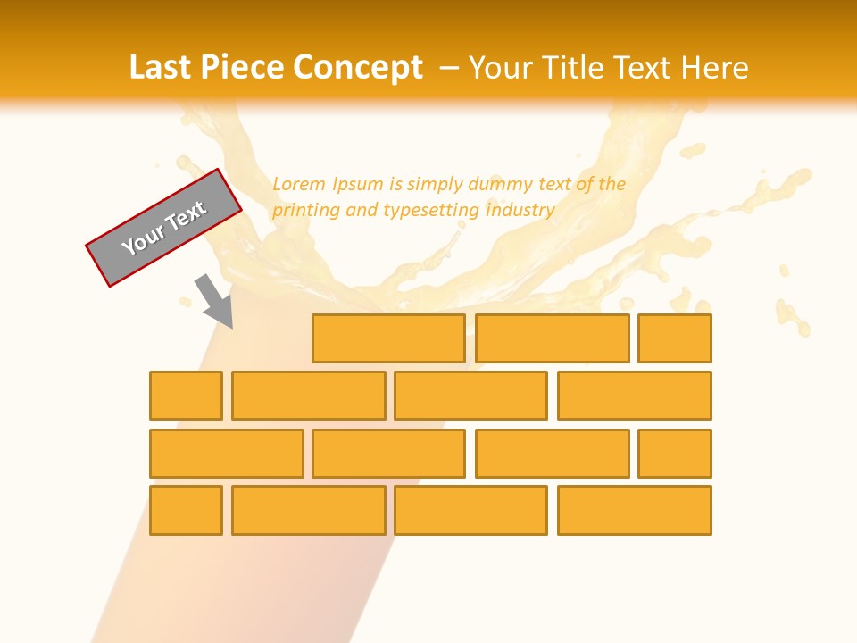 Orange Juice Isolated PowerPoint Template