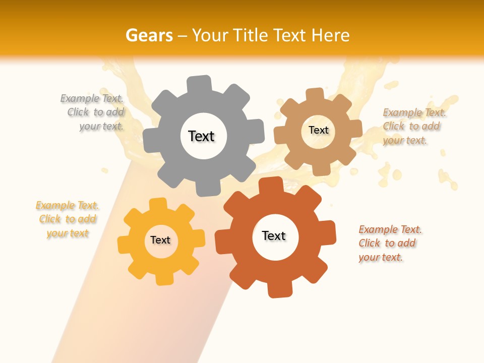 Orange Juice Isolated PowerPoint Template