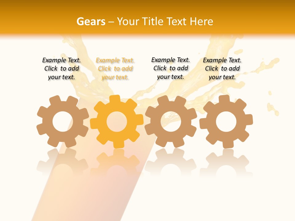 Orange Juice Isolated PowerPoint Template