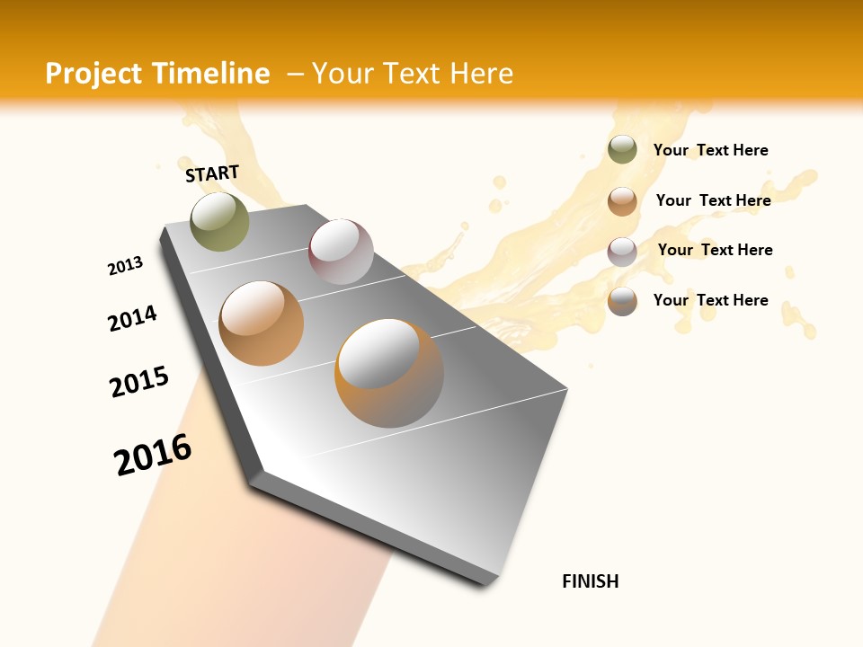 Orange Juice Isolated PowerPoint Template