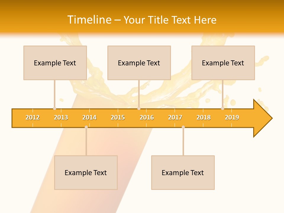 Orange Juice Isolated PowerPoint Template
