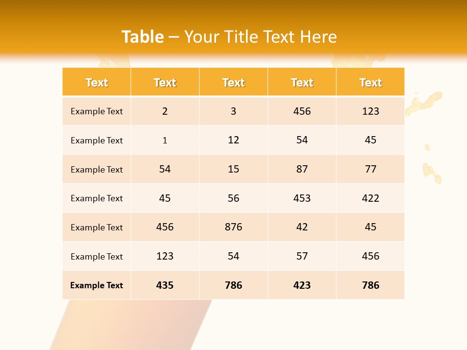 Orange Juice Isolated PowerPoint Template