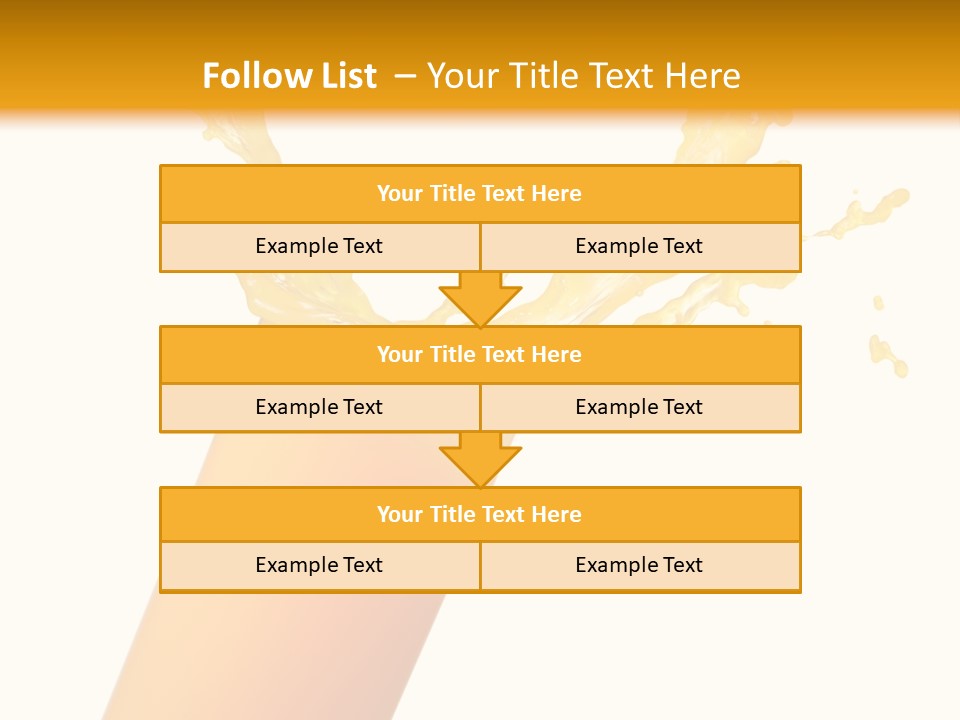 Orange Juice Isolated PowerPoint Template