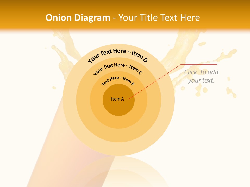 Orange Juice Isolated PowerPoint Template