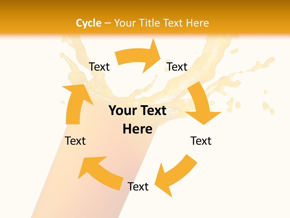 Orange Juice Isolated PowerPoint Template