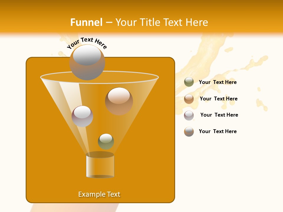Orange Juice Isolated PowerPoint Template