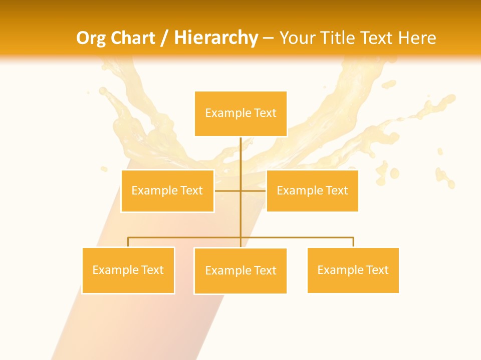 Orange Juice Isolated PowerPoint Template
