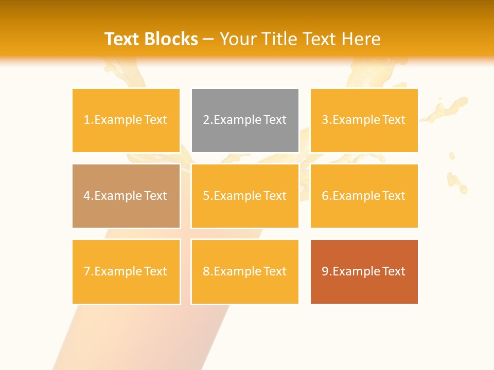 Orange Juice Isolated PowerPoint Template