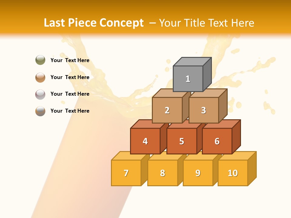 Orange Juice Isolated PowerPoint Template