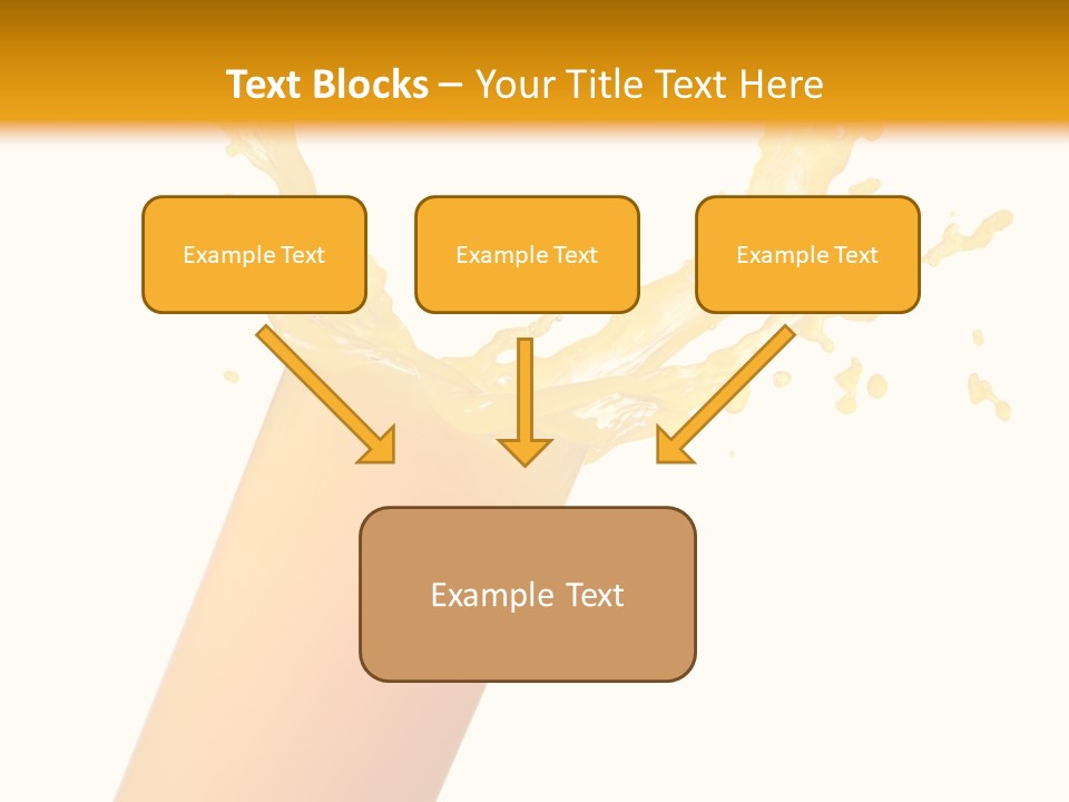 Orange Juice Isolated PowerPoint Template