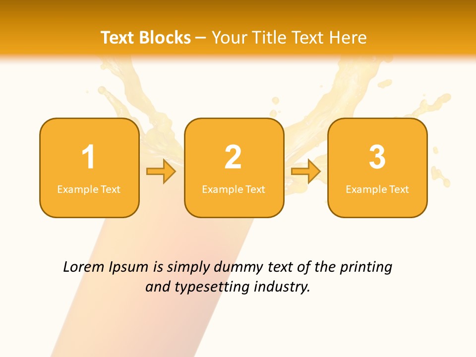 Orange Juice Isolated PowerPoint Template