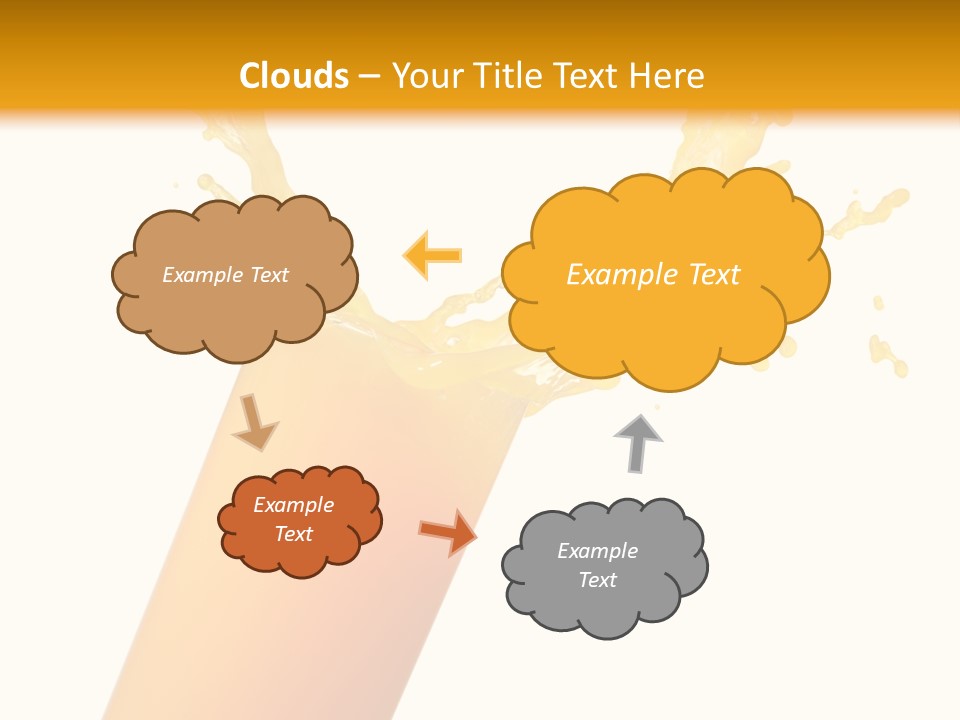 Orange Juice Isolated PowerPoint Template