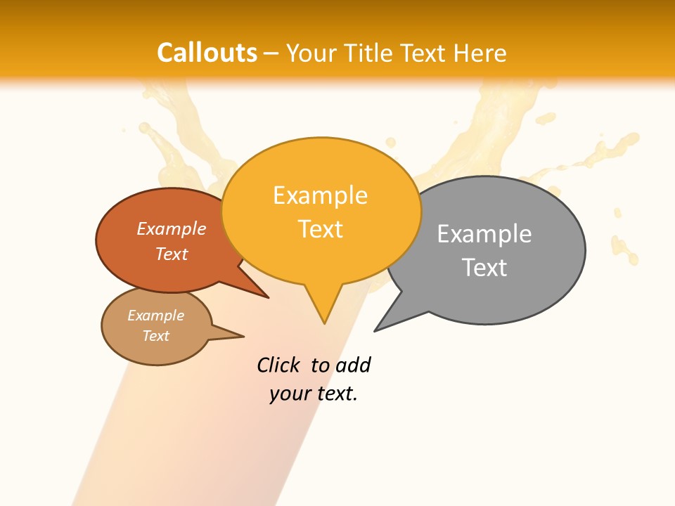 Orange Juice Isolated PowerPoint Template