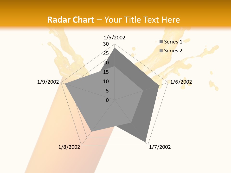 Orange Juice Isolated PowerPoint Template