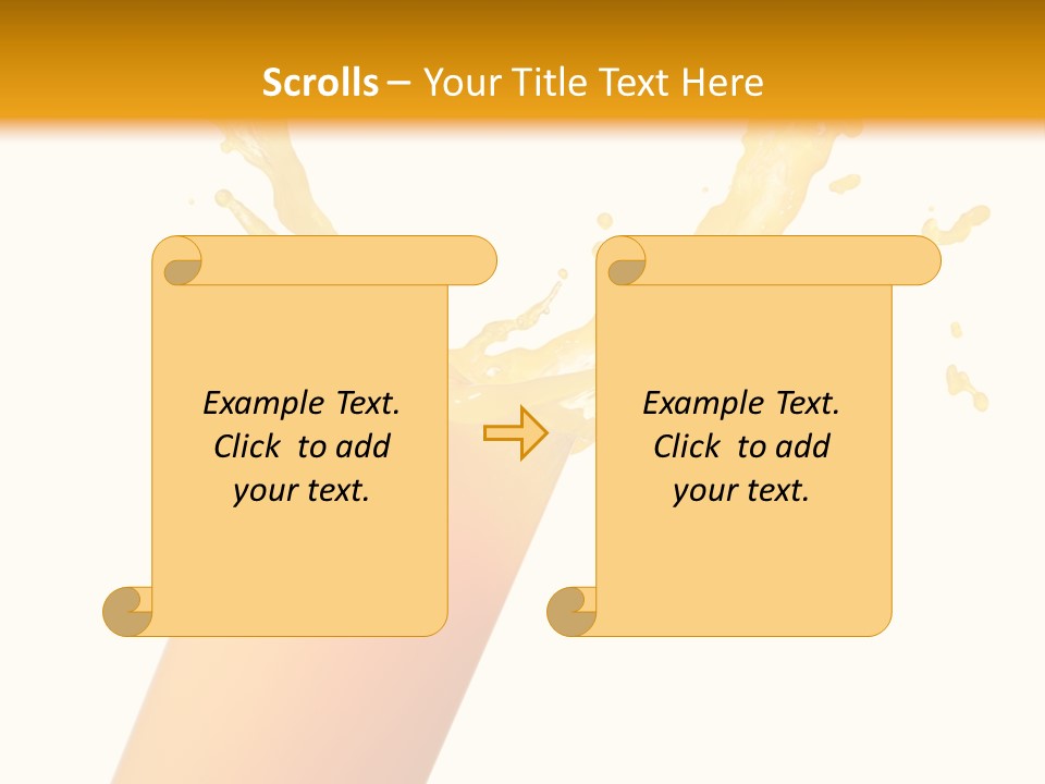 Orange Juice Isolated PowerPoint Template
