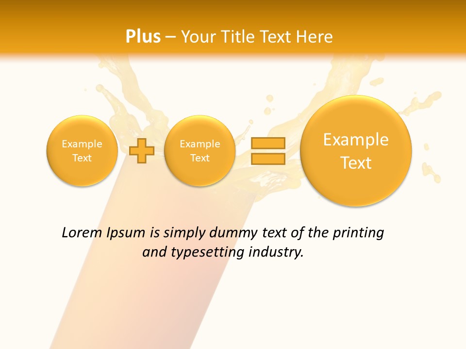 Orange Juice Isolated PowerPoint Template