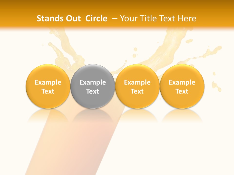 Orange Juice Isolated PowerPoint Template