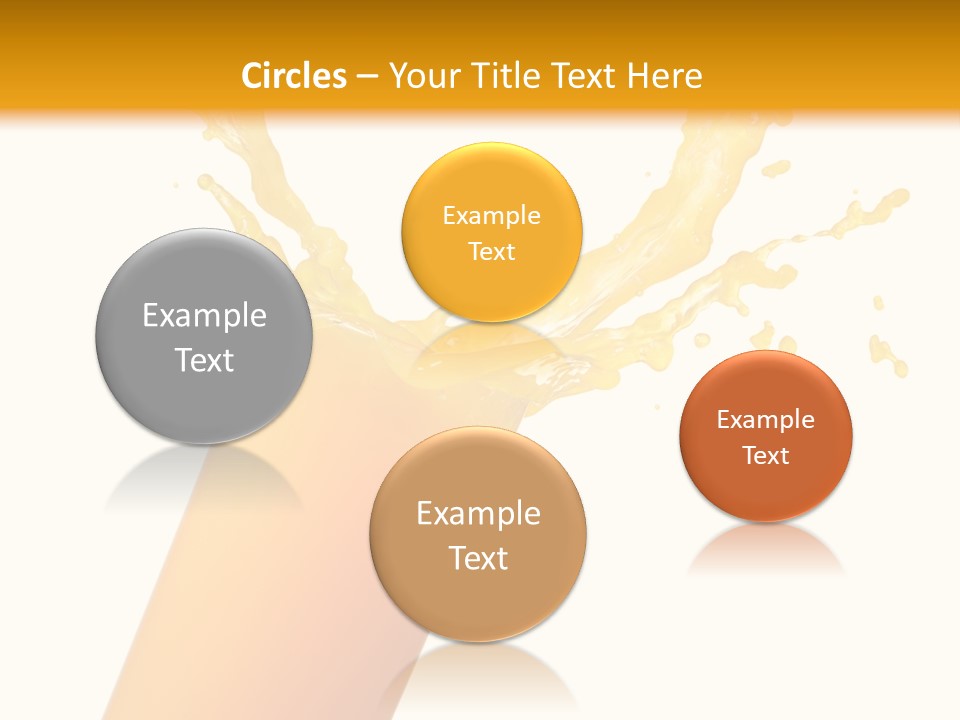 Orange Juice Isolated PowerPoint Template