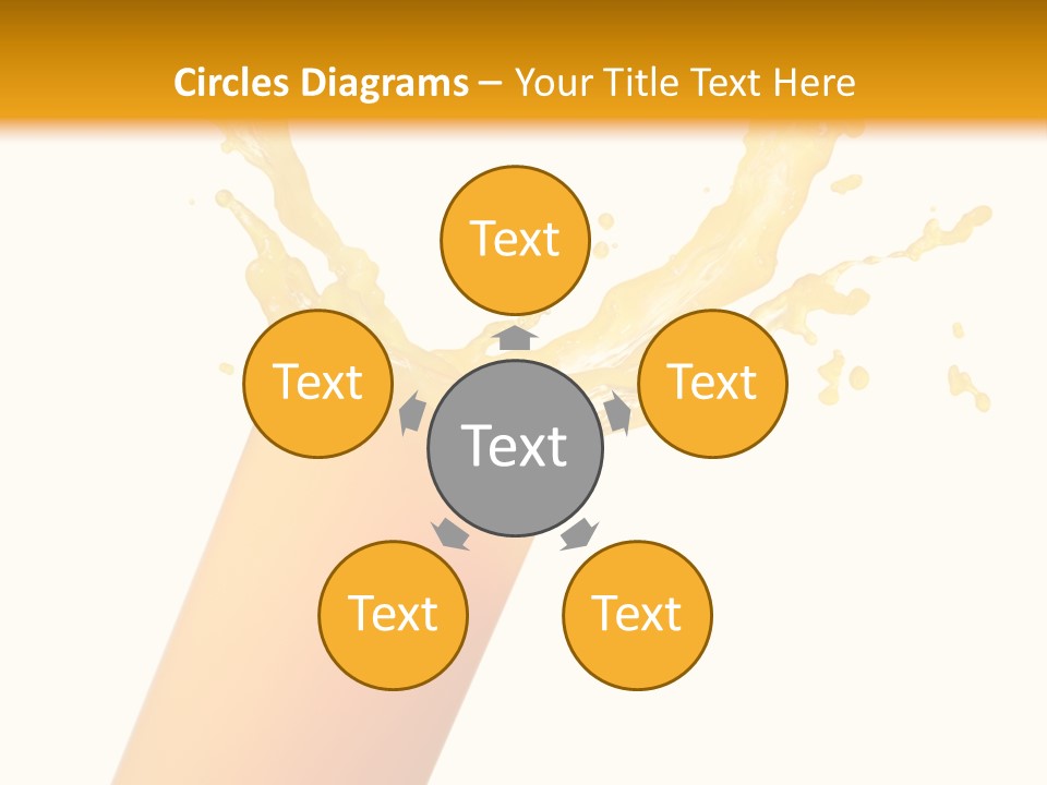 Orange Juice Isolated PowerPoint Template