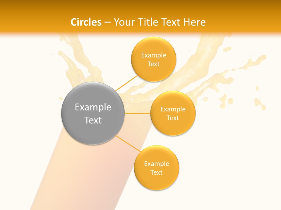 Orange Juice Isolated PowerPoint Template