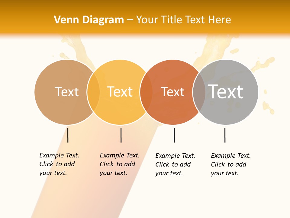 Orange Juice Isolated PowerPoint Template