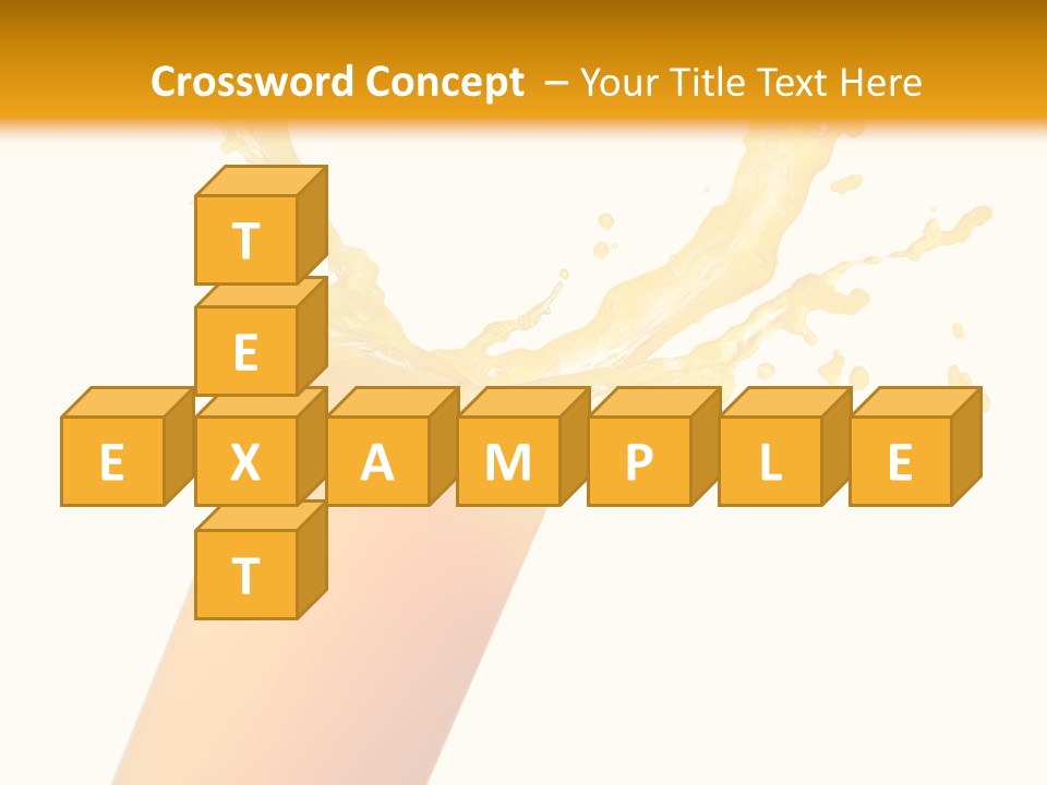 Orange Juice Isolated PowerPoint Template