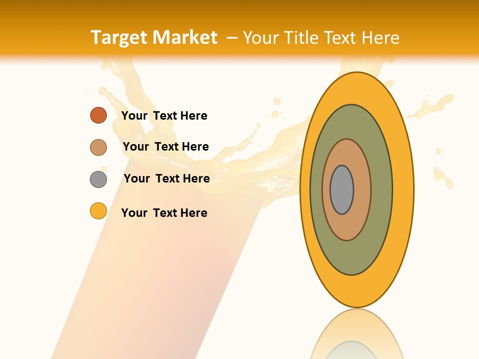 Orange Juice Isolated PowerPoint Template