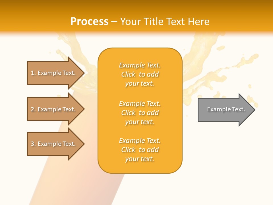 Orange Juice Isolated PowerPoint Template