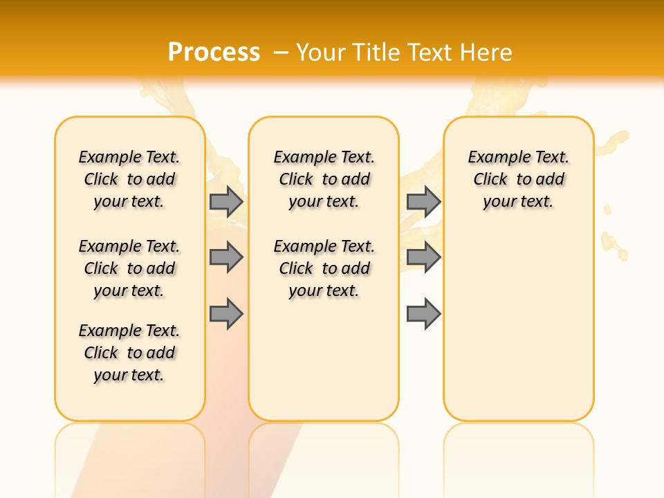 Orange Juice Isolated PowerPoint Template