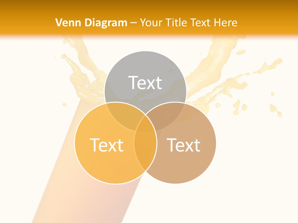 Orange Juice Isolated PowerPoint Template