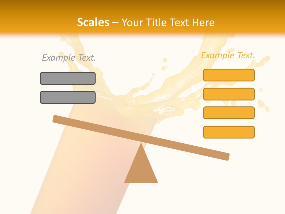 Orange Juice Isolated PowerPoint Template